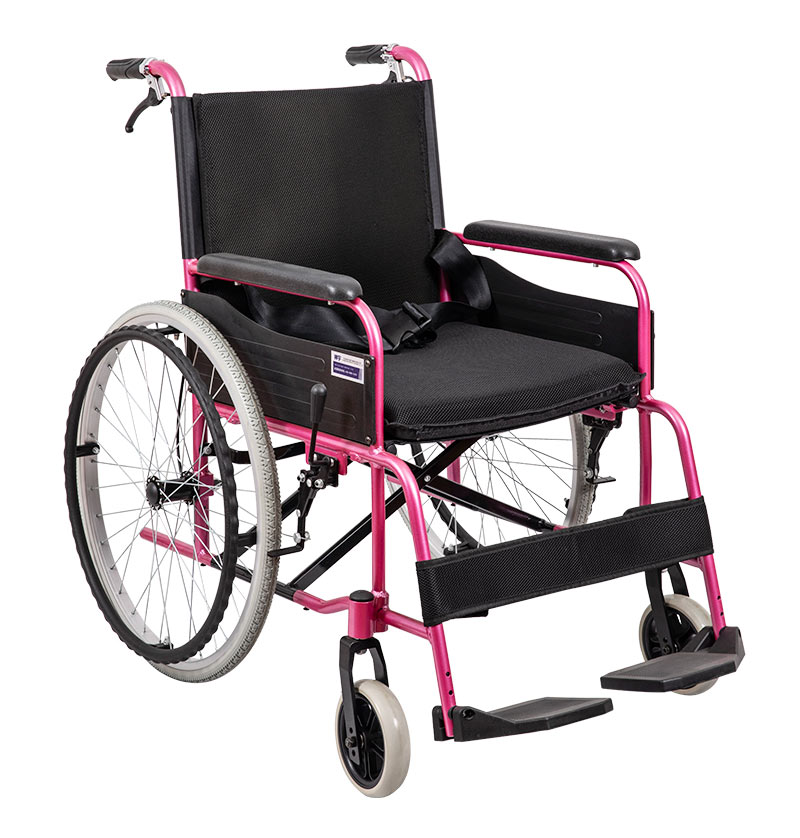 Больничная легкая ручная инвалидная коляска для пожилых людей